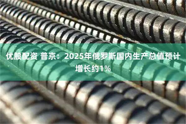 优股配资 普京：2025年俄罗斯国内生产总值预计增长约1%